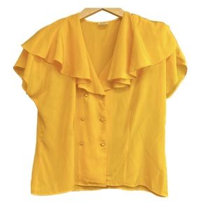 Vintage Elite Blouse w/ruffle collar